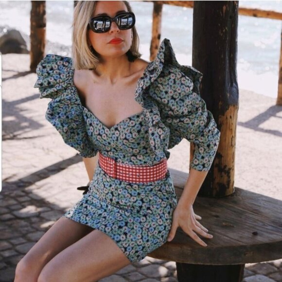 Zara poplin daisy dress Size M NEW WITH TAG! - Picture 8 of 10